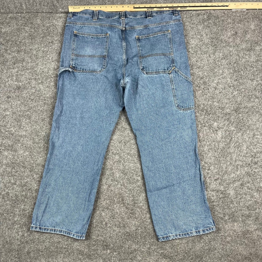 Blue Mountain Carpenter Jeans Mens Size 38x30 Blue Denim‎ Utility Workwear Pants